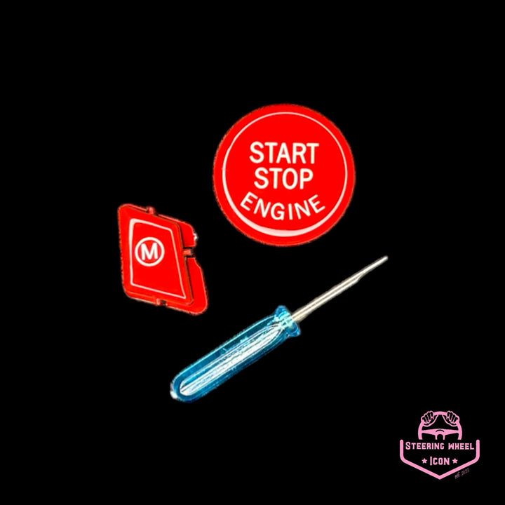 BMW Start/Stop & M Tasten (Rot)