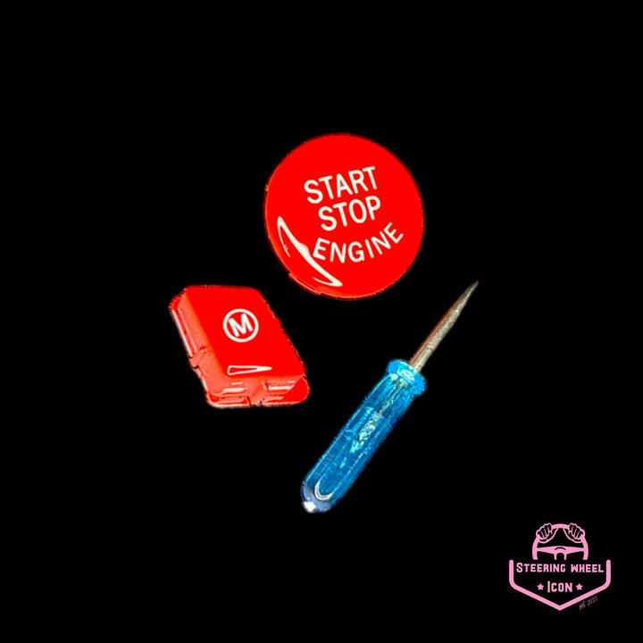 BMW Start/Stop & M Tasten (Rot)