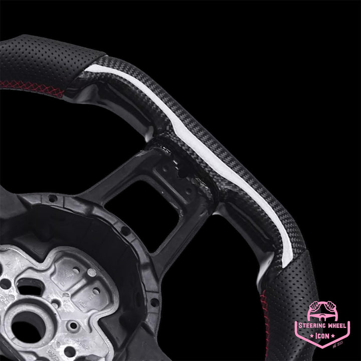 VW MK7/7.5 Perf. Leder/Carbon Lenkrad mit LED-Display