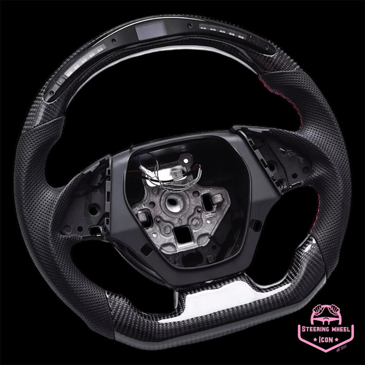 CHEVROLET 6th Gen Perf. Leder/Carbon Lenkrad mit LED-Display