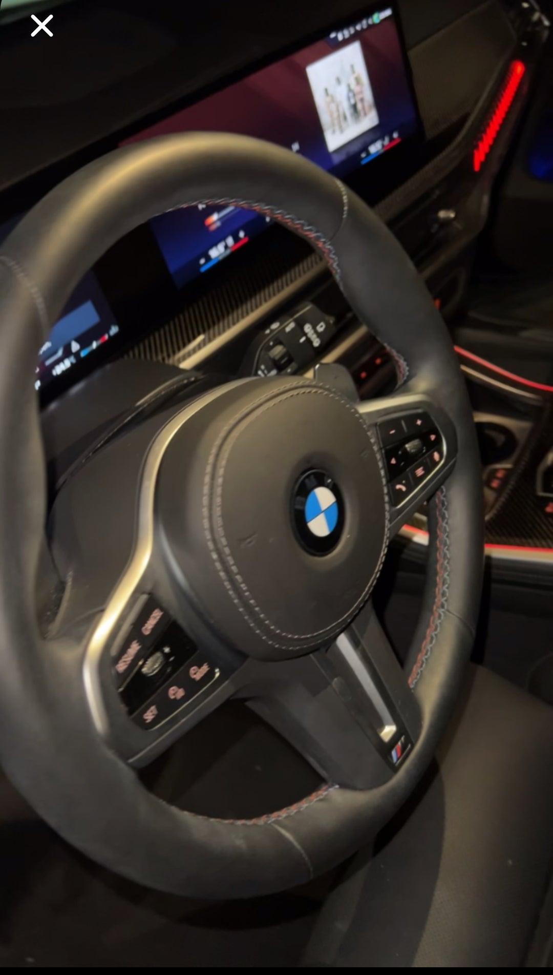 BMW G-Series Forged Carbon/Leather LED Steering Wheel