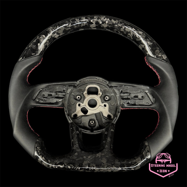 AUDI B9 Stil Leder/Forged Carbon Lenkrad