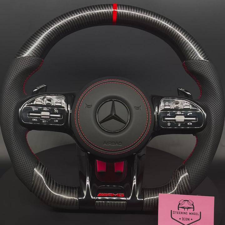 Mercedes-Benz AMG Komplettlenkrad Carbon Rot/Schwarz