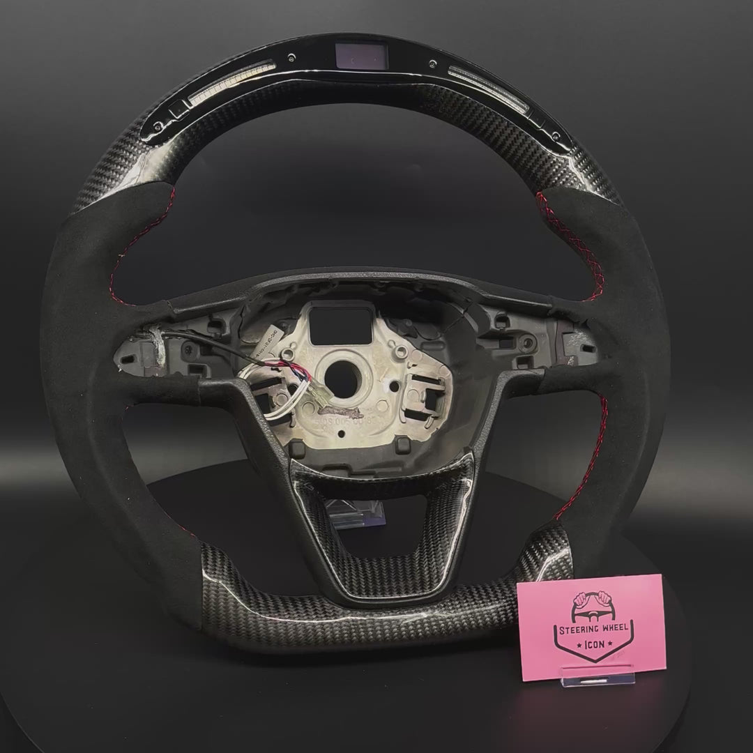 Seat Leon / Cupra Carbon/Alcantara Lenkrad mit LED-Anzeige